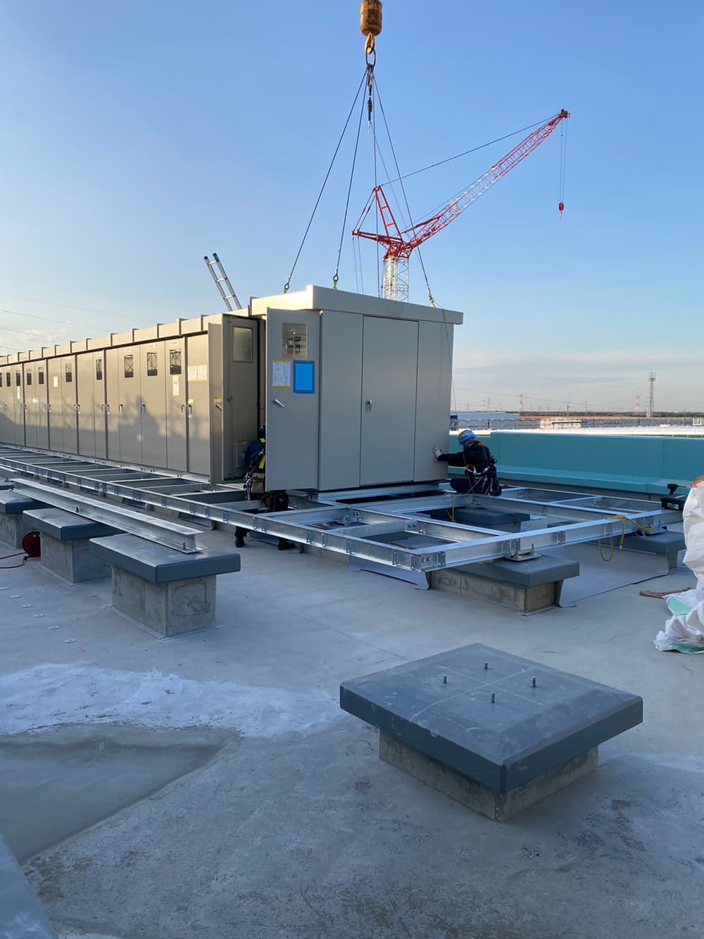 黒原工業 重量物搬入・据付工事 施工事例